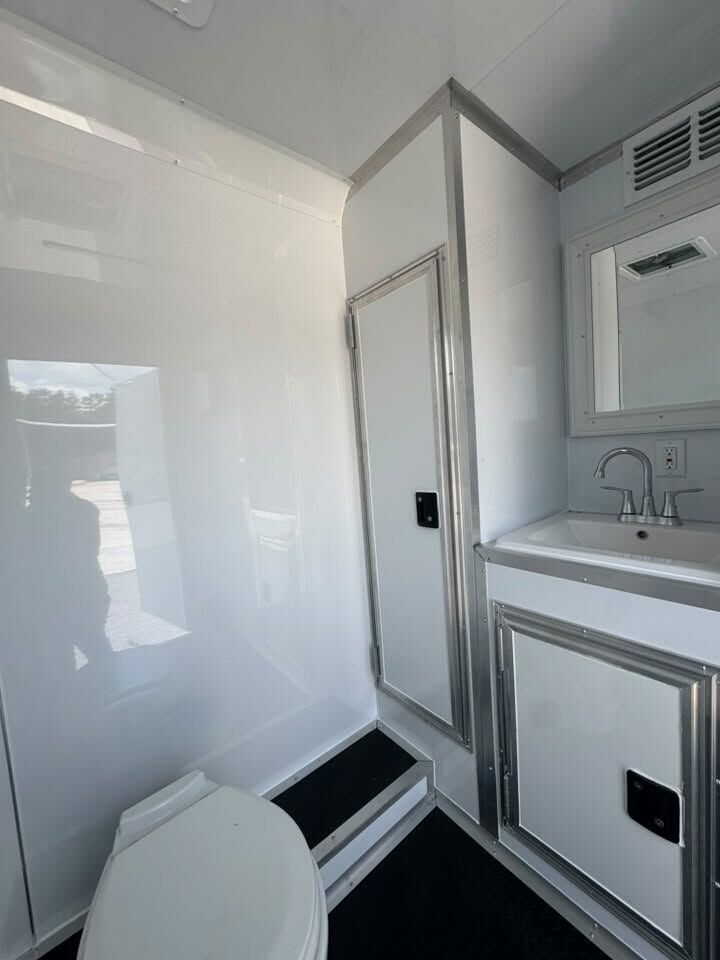 2026 Hook & Line 6x12 Restroom Trailer in charcoal, photo 6