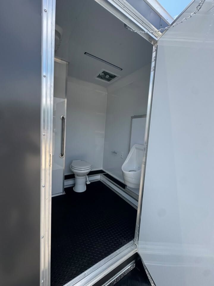 2026 Hook & Line 6x12 Restroom Trailer in charcoal, photo 9