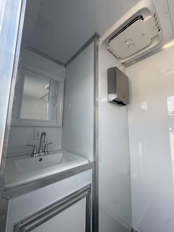 2026 Hook & Line 6x12 Restroom Trailer in charcoal, photo 11
