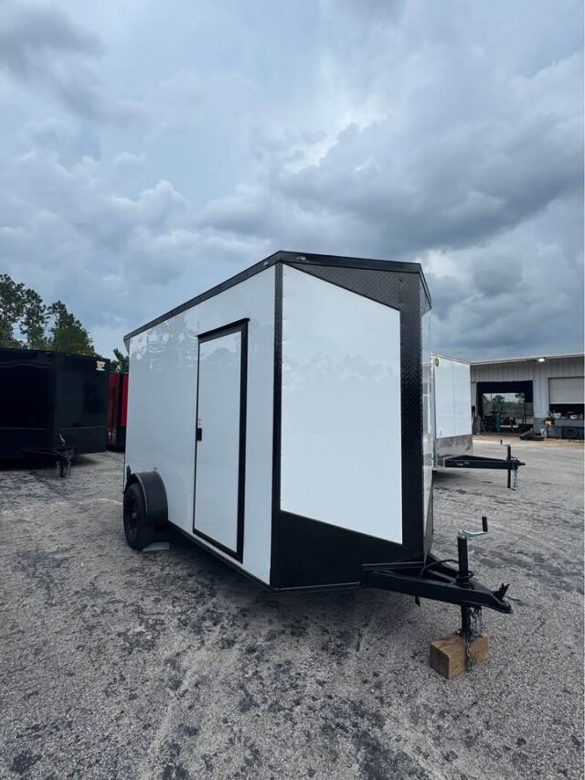 2026 Vision Cargo LLC Enclosed Cargo trailer in white b o