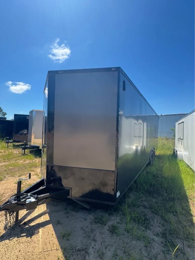 2026 Vision Cargo LLC 8x16 Enclosed Cargo trailer in charcoal b o
