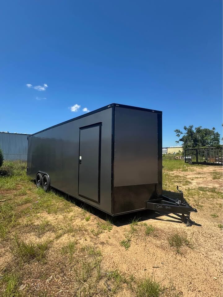 2026 Vision Cargo LLC 8x16 Enclosed Cargo trailer in charcoal b o, photo 2