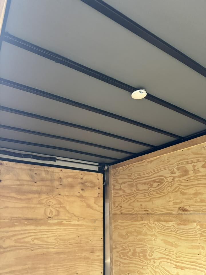 2026 Hook & Line Enclosed Cargo trailer in red b o, photo 7