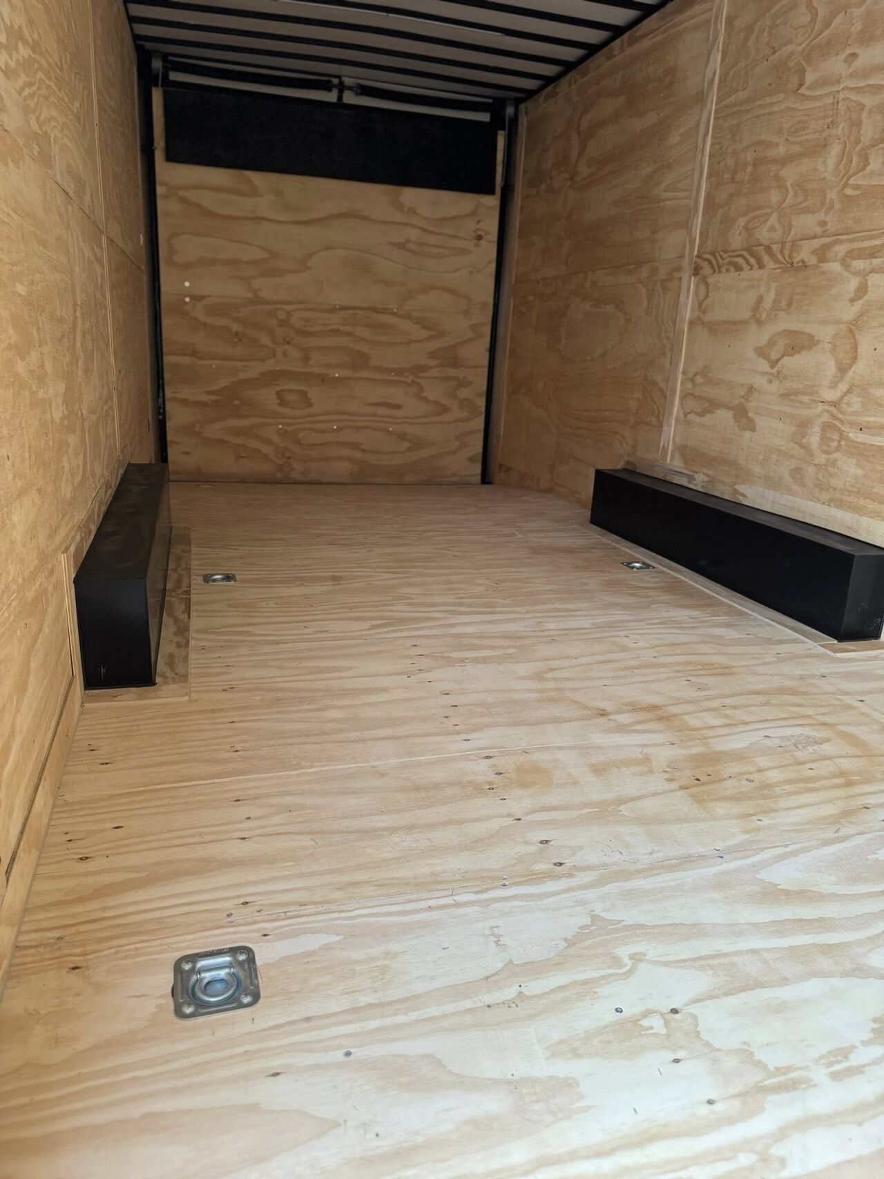 2026 Hook & Line 8x16 Enclosed Cargo trailer in white b o, photo 8