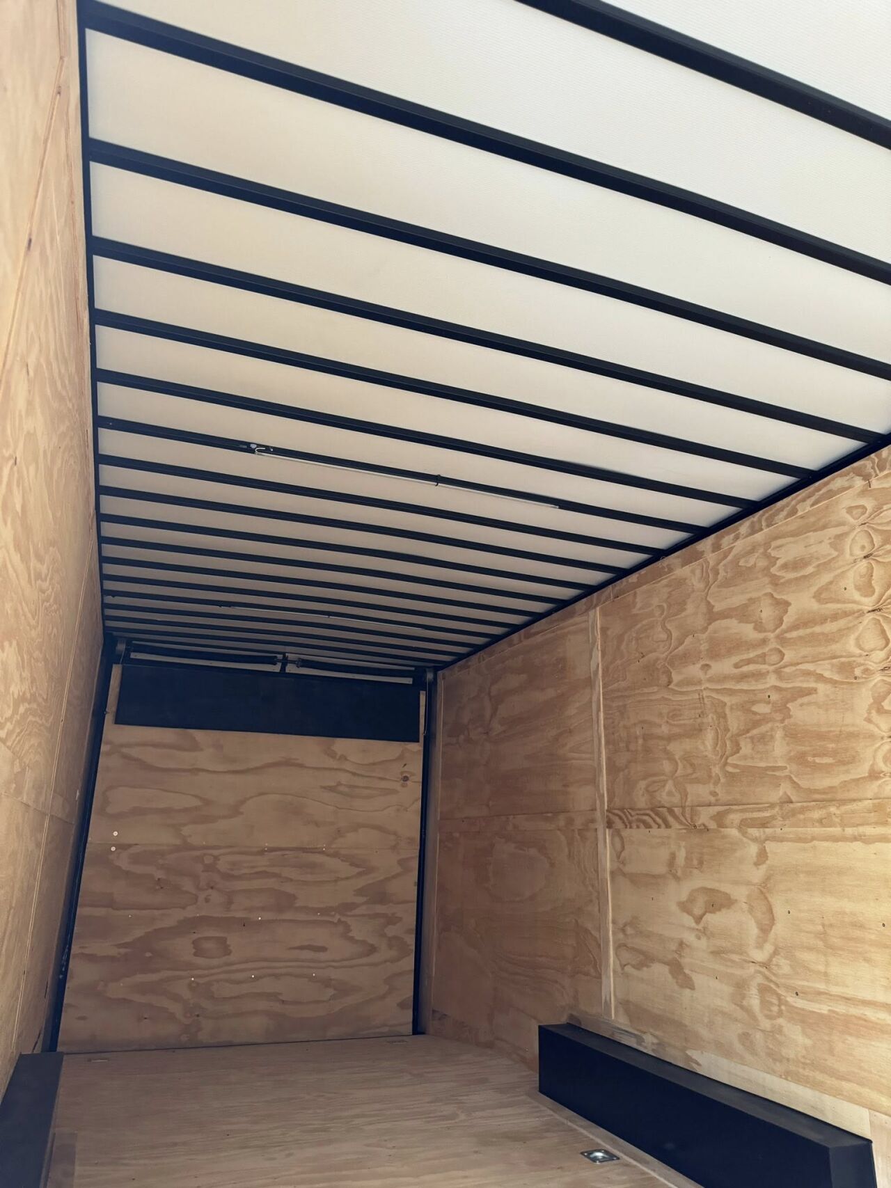 2026 Hook & Line 8x16 Enclosed Cargo trailer in white b o, photo 9