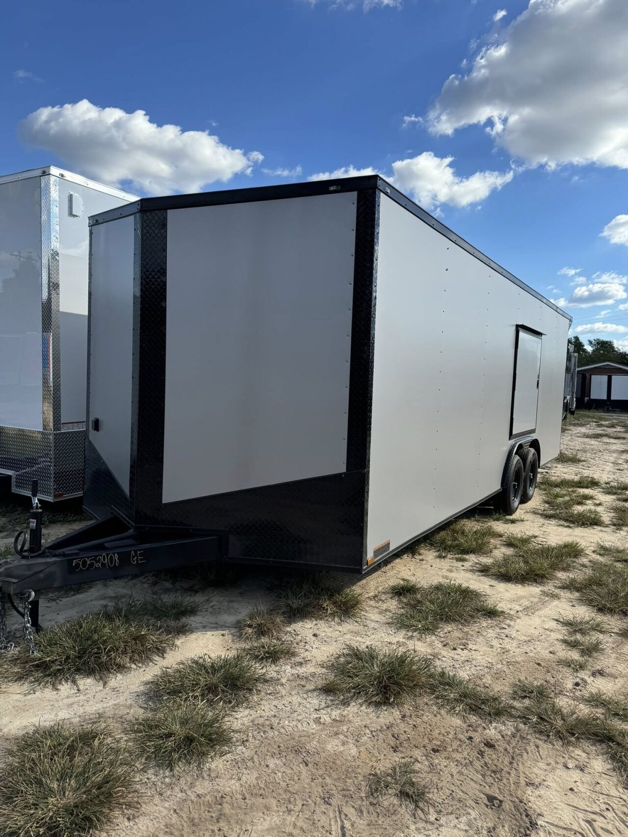 2026 Hook & Line 8x16 Race Car Trailer in silver frost b o, photo 2